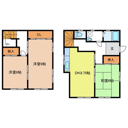 ヴィラ一戸建の物件間取画像